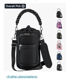 Neoprene Insulated Water Bottle Carrier Bag